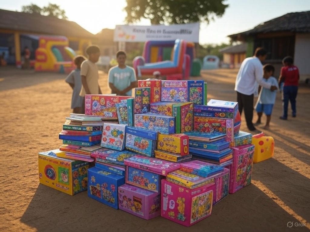 Kiddie Fiesta team at orphanage event