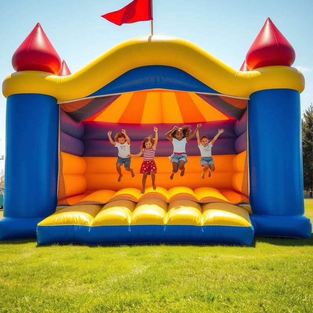 Bouncy castle setup process