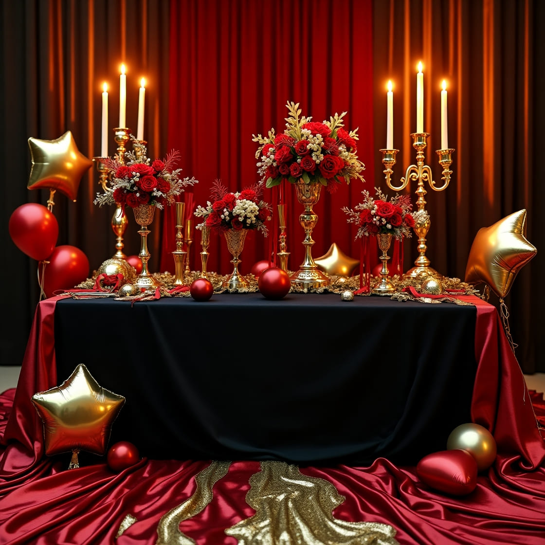 Color-themed decorations